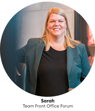 Sarah Sundjaja, Team Front Office Forum