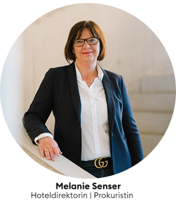 Melanie Senser, Hoteldirektion und Prokuristin