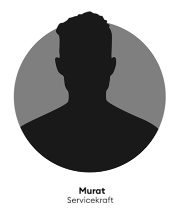 Murat, Servicekraft