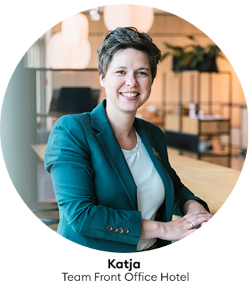 Katja, Team Front Office Hotel