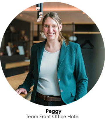 Peggy, Team Front Office Hotel