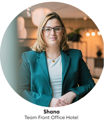 Shana, Team Front Office Hotel